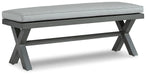 Elite Park Outdoor Bench with Cushion - Holmwood's Furniture & Design Center (Somersworth, NH)
