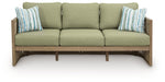 Serena Shores Outdoor Sofa with Cushion - Holmwood's Furniture & Design Center (Somersworth, NH)