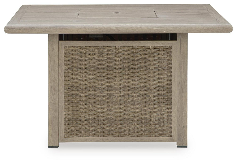 Cliff Trails Fire Pit Table - Holmwood's Furniture & Design Center (Somersworth, NH)