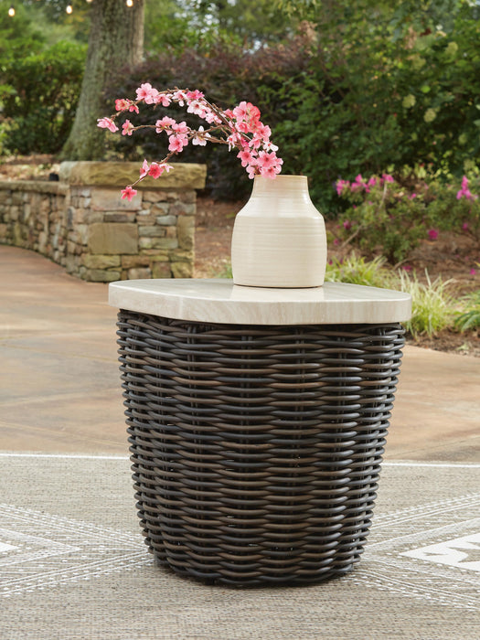 Kimora Outdoor End Table - Holmwood's Furniture & Design Center (Somersworth, NH)