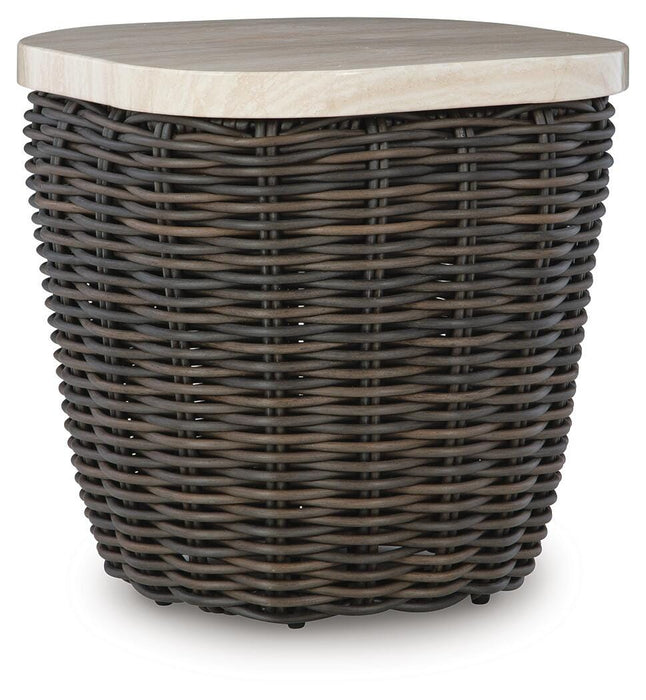 Kimora Outdoor End Table - Holmwood's Furniture & Design Center (Somersworth, NH)
