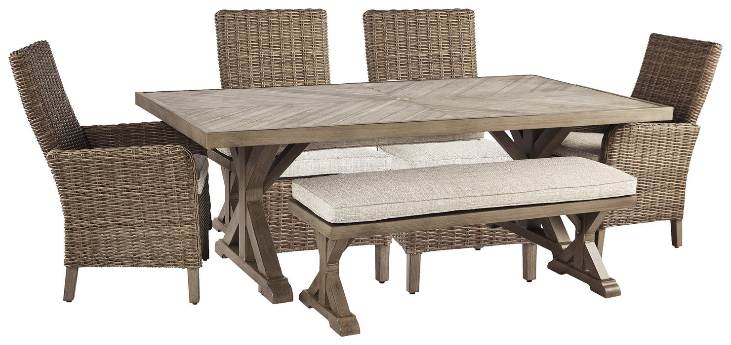 Beachcroft Outdoor Dining Set - Holmwood's Furniture & Design Center (Somersworth, NH)