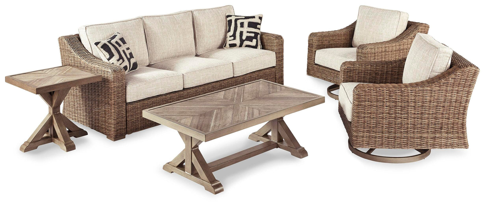 Beachcroft Outdoor Conversation Set - Holmwood's Furniture & Design Center (Somersworth, NH)