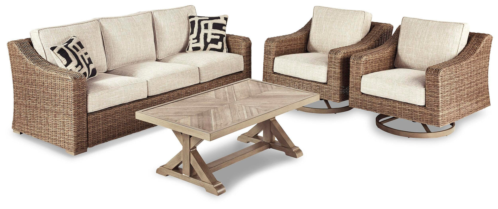Beachcroft Outdoor Conversation Set - Holmwood's Furniture & Design Center (Somersworth, NH)