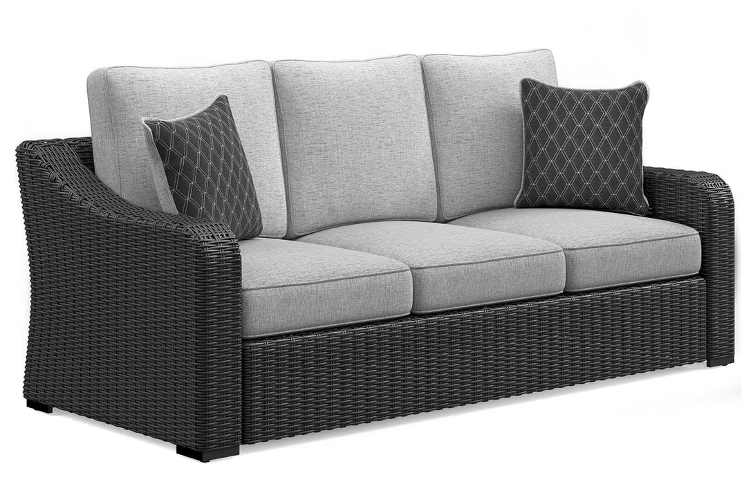 Beachcroft Outdoor Sofa with Cushion - Holmwood's Furniture & Design Center (Somersworth, NH)