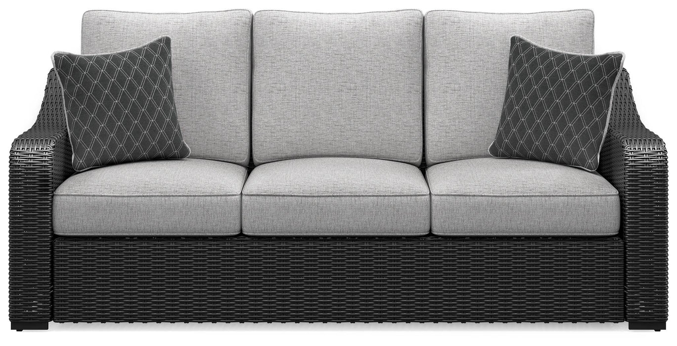 Beachcroft Outdoor Sofa with Cushion - Holmwood's Furniture & Design Center (Somersworth, NH)
