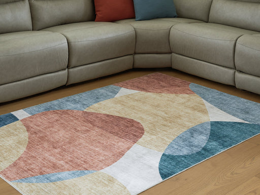 Chanleigh Washable 5' x 7' Area Rug - Holmwood's Furniture & Design Center (Somersworth, NH)