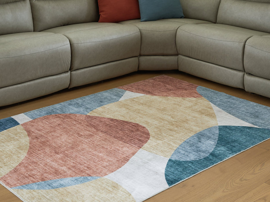 Chanleigh Washable 5' x 7' Area Rug - Holmwood's Furniture & Design Center (Somersworth, NH)