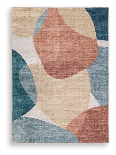 Chanleigh Washable 5' x 7' Area Rug - Holmwood's Furniture & Design Center (Somersworth, NH)