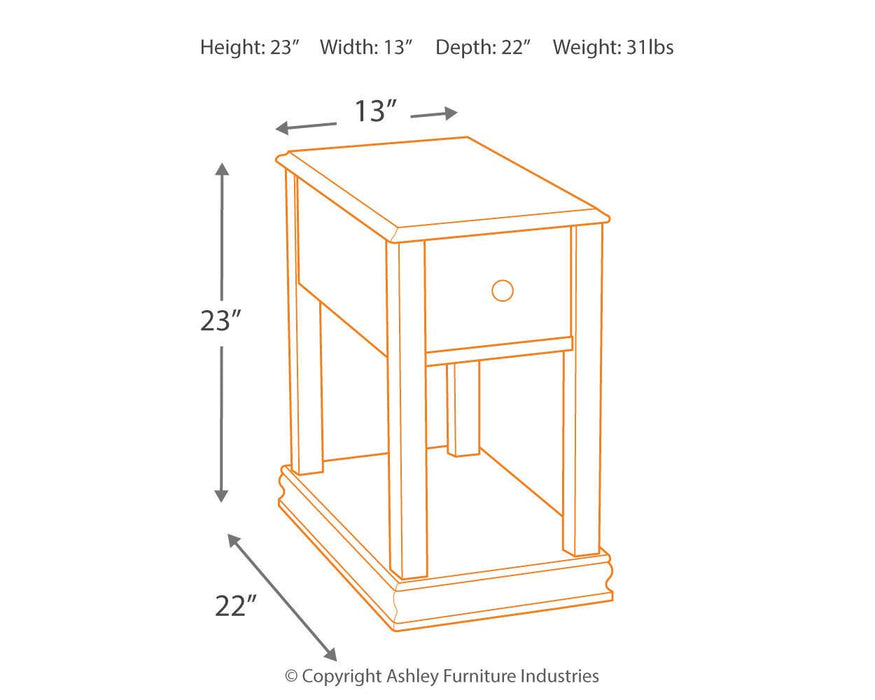 Breegin Chairside End Table - Holmwood's Furniture & Design Center (Somersworth, NH)