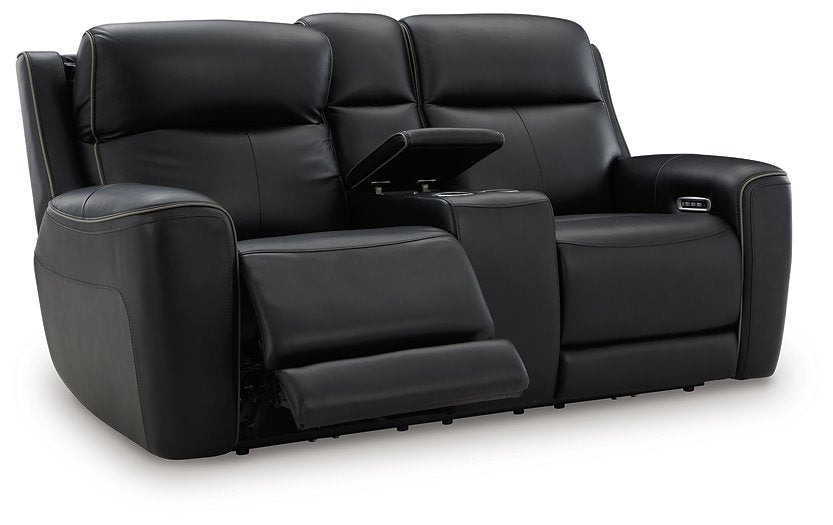 5Z-Relaxation Power Reclining Loveseat with Console - Holmwood's Furniture & Design Center (Somersworth, NH)