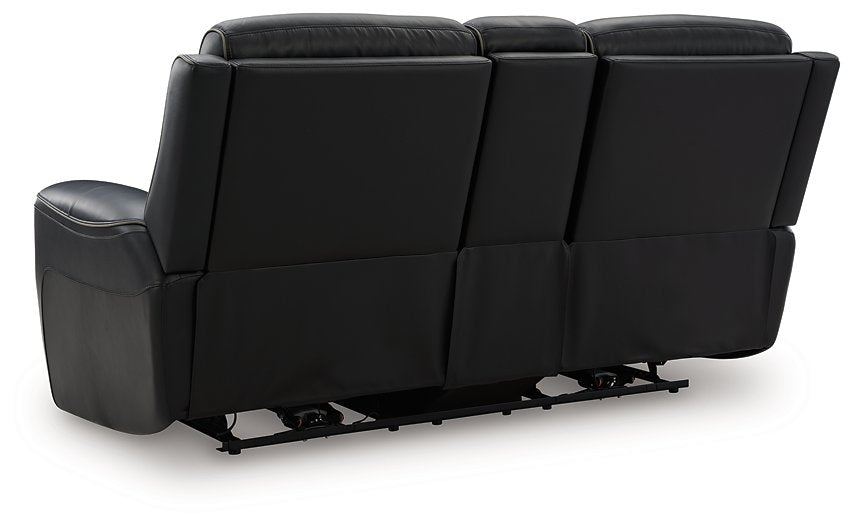 5Z-Relaxation Power Reclining Loveseat with Console - Holmwood's Furniture & Design Center (Somersworth, NH)