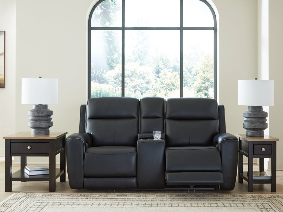 5Z-Relaxation Power Reclining Loveseat with Console - Holmwood's Furniture & Design Center (Somersworth, NH)