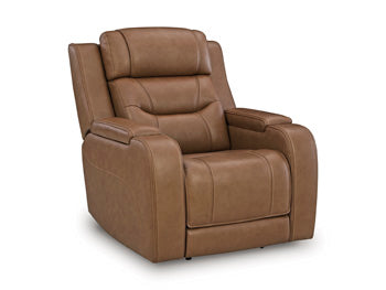 Knightington Power Recliner with Audio Seating - Holmwood's Furniture & Design Center (Somersworth, NH)