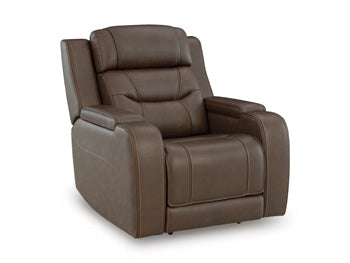 Knightington Power Recliner with Audio Seating - Holmwood's Furniture & Design Center (Somersworth, NH)