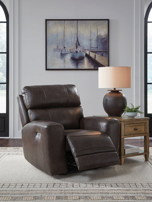 Crossplex Power Recliner - Holmwood's Furniture & Design Center (Somersworth, NH)