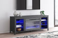 Cayberry 60" TV Stand with Electric Fireplace - Holmwood's Furniture & Design Center (Somersworth, NH)