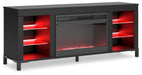 Cayberry 60" TV Stand with Electric Fireplace - Holmwood's Furniture & Design Center (Somersworth, NH)