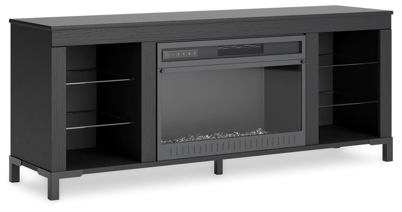 Cayberry 60" TV Stand with Electric Fireplace - Holmwood's Furniture & Design Center (Somersworth, NH)