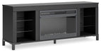 Cayberry 60" TV Stand with Electric Fireplace - Holmwood's Furniture & Design Center (Somersworth, NH)