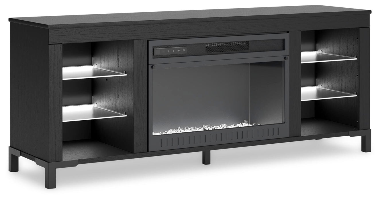 Cayberry 60" TV Stand with Electric Fireplace - Holmwood's Furniture & Design Center (Somersworth, NH)