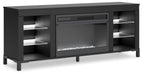 Cayberry 60" TV Stand with Electric Fireplace - Holmwood's Furniture & Design Center (Somersworth, NH)