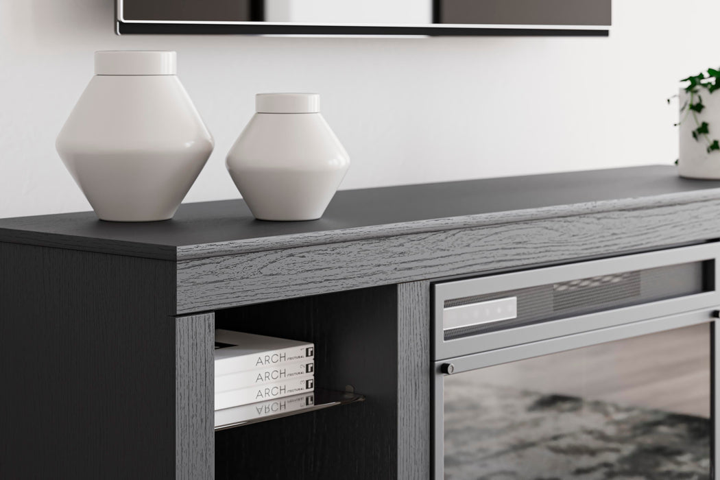 Cayberry 60" TV Stand with Electric Fireplace - Holmwood's Furniture & Design Center (Somersworth, NH)