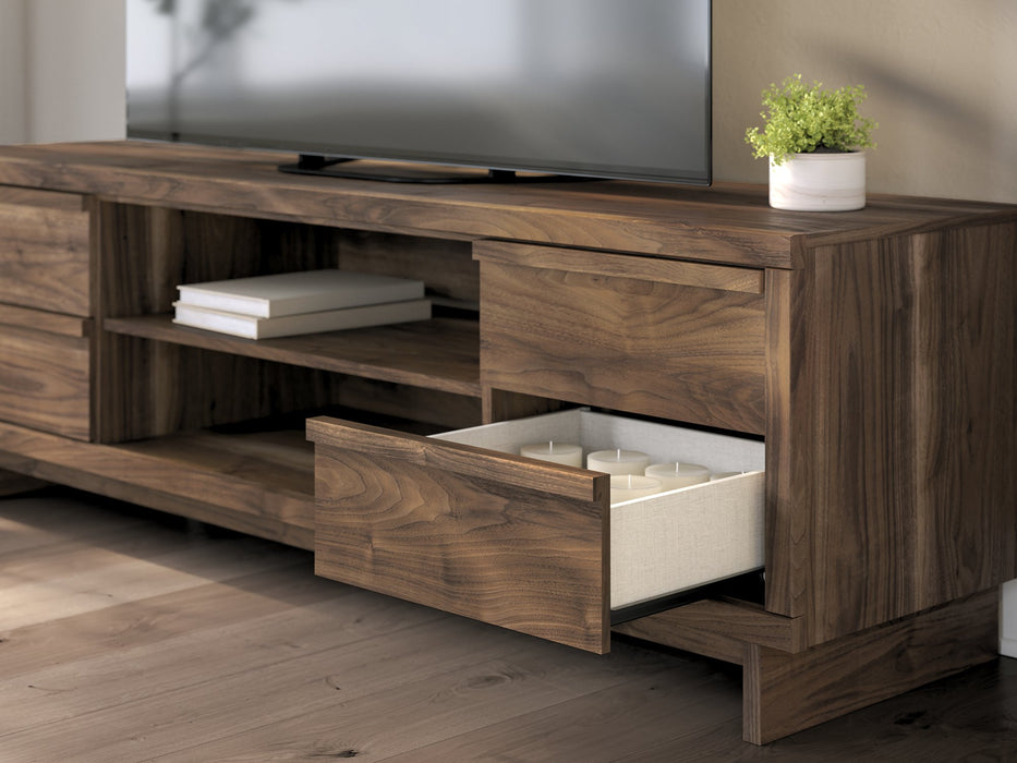 Zadilyn 72" TV Stand with Electric Fireplace - Holmwood's Furniture & Design Center (Somersworth, NH)