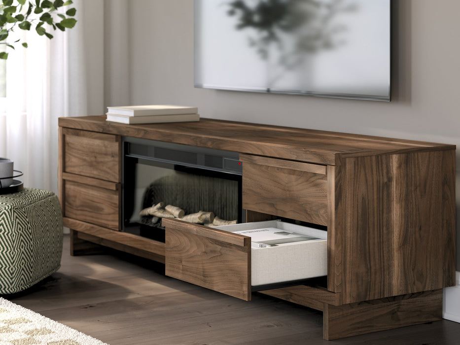 Zadilyn 72" TV Stand with Electric Fireplace - Holmwood's Furniture & Design Center (Somersworth, NH)