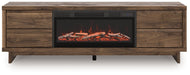 Zadilyn 72" TV Stand with Electric Fireplace - Holmwood's Furniture & Design Center (Somersworth, NH)