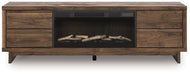 Zadilyn 72" TV Stand with Electric Fireplace - Holmwood's Furniture & Design Center (Somersworth, NH)