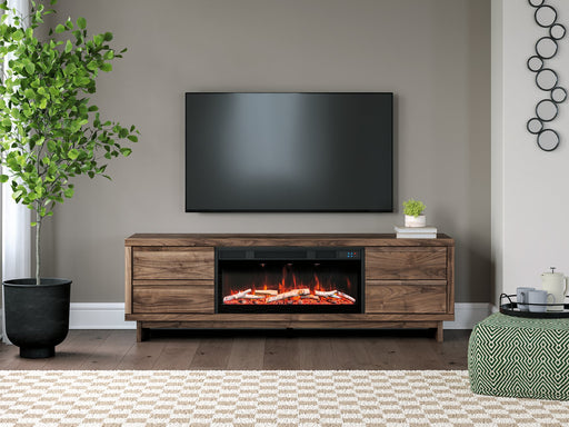 Zadilyn 72" TV Stand with Electric Fireplace - Holmwood's Furniture & Design Center (Somersworth, NH)