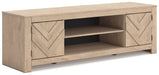 Cayboni 71" TV Stand with Electric Fireplace - Holmwood's Furniture & Design Center (Somersworth, NH)