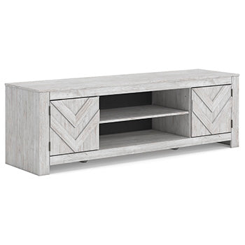 Cayboni 71" TV Stand with Electric Fireplace - Holmwood's Furniture & Design Center (Somersworth, NH)