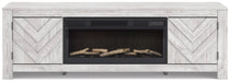 Cayboni 71" TV Stand with Electric Fireplace - Holmwood's Furniture & Design Center (Somersworth, NH)