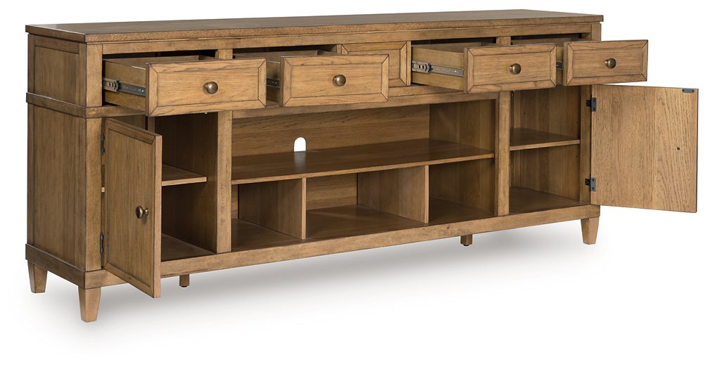 Sharlance 81" TV Stand - Holmwood's Furniture & Design Center (Somersworth, NH)