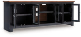 Wildenauer 76" TV Stand with Electric Fireplace - Holmwood's Furniture & Design Center (Somersworth, NH)