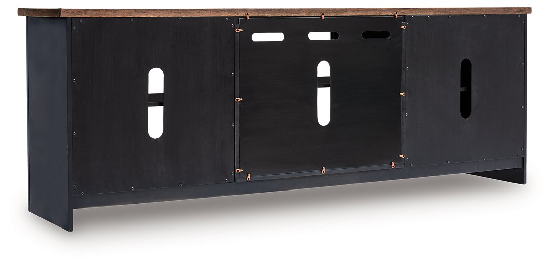 Wildenauer 76" TV Stand with Electric Fireplace - Holmwood's Furniture & Design Center (Somersworth, NH)