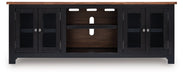 Wildenauer 76" TV Stand with Electric Fireplace - Holmwood's Furniture & Design Center (Somersworth, NH)