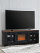Wildenauer 76" TV Stand with Electric Fireplace - Holmwood's Furniture & Design Center (Somersworth, NH)