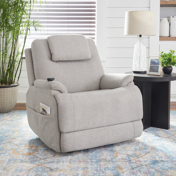 Zecliner Model 2 Petite Latitudes Power Sleep Recliner with Power Headrest & Lumbar - Holmwood's Furniture & Design Center (Somersworth, NH)