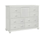 John Thomas Cottage 8-Drawer / 1-Door Dresser in Pure White image