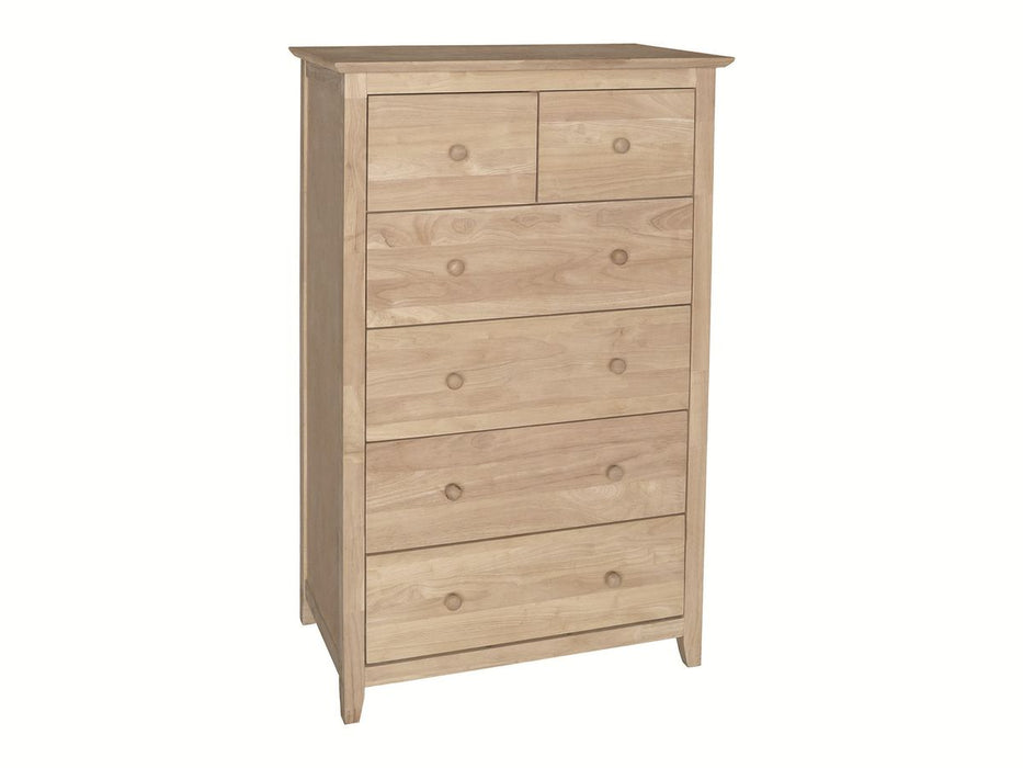 John Thomas Unfinished Lancaster 6-Drawer Carriage Chest image