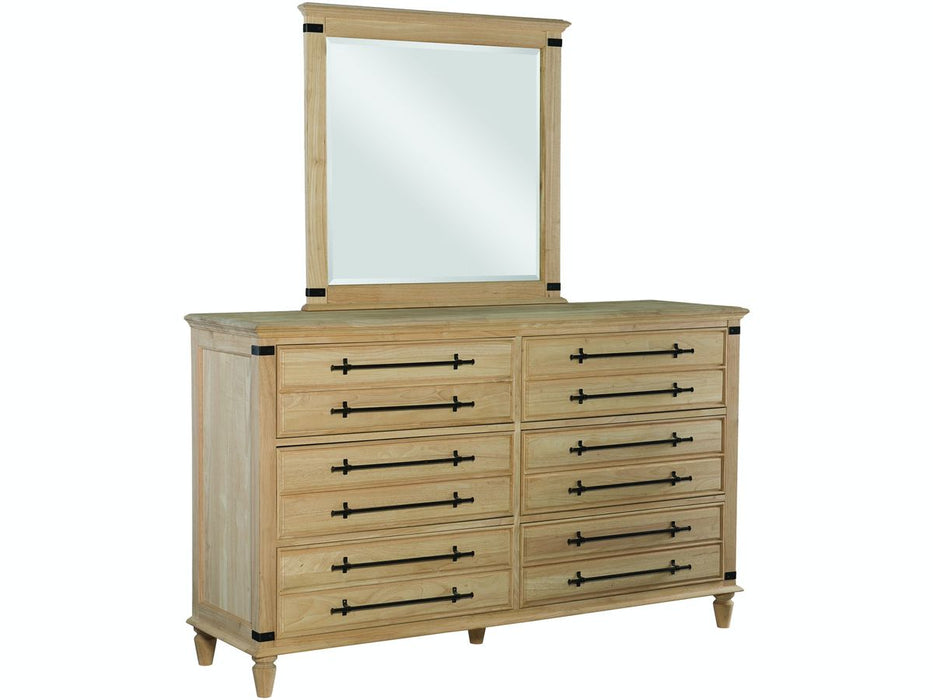 John Thomas Unfinished 6-Drawer Dresser
