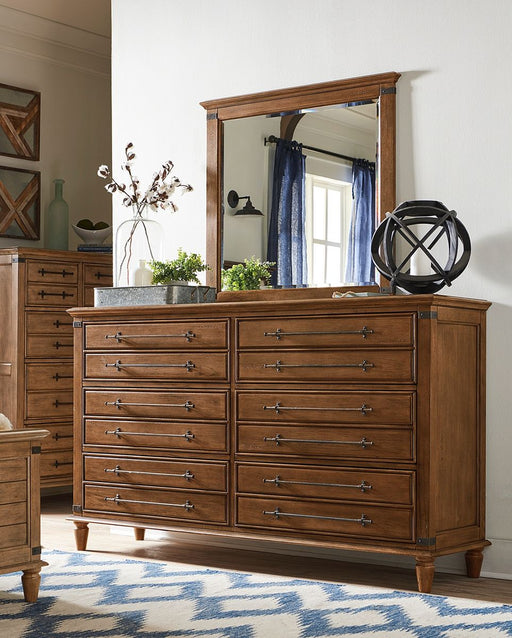 John Thomas Farmhouse Chic Mirror in Bourbon image