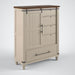 John Thomas Farmhouse Chic Sliding Door Chest in Biscuit & Bourbon image