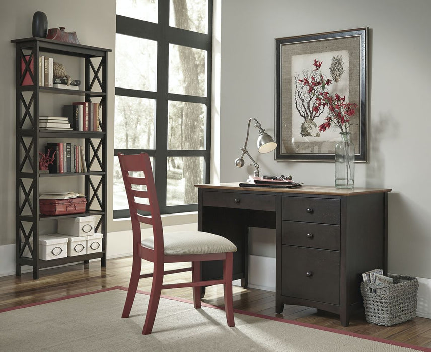 John Thomas Unfinished 72''H X -Sided Bookcase - Holmwood's Furniture & Design Center (Somersworth, NH)