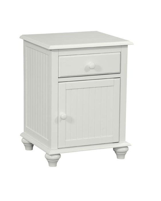 John Thomas Cottage 1 Drawer/1 Door Nightstand in Pure White image