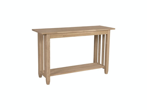 John Thomas Unfinished Mission Sofa Table image
