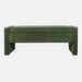 Jofran Braun 48" Contemporary Upholstered Modern Bedroom Hallway Storage Bench in Forest image
